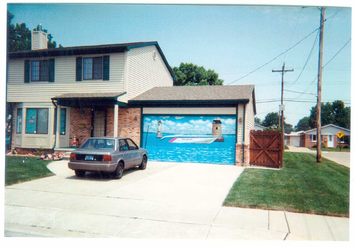 James Laba Exterior Murals Harlig Saker C P Paint Residential Garage